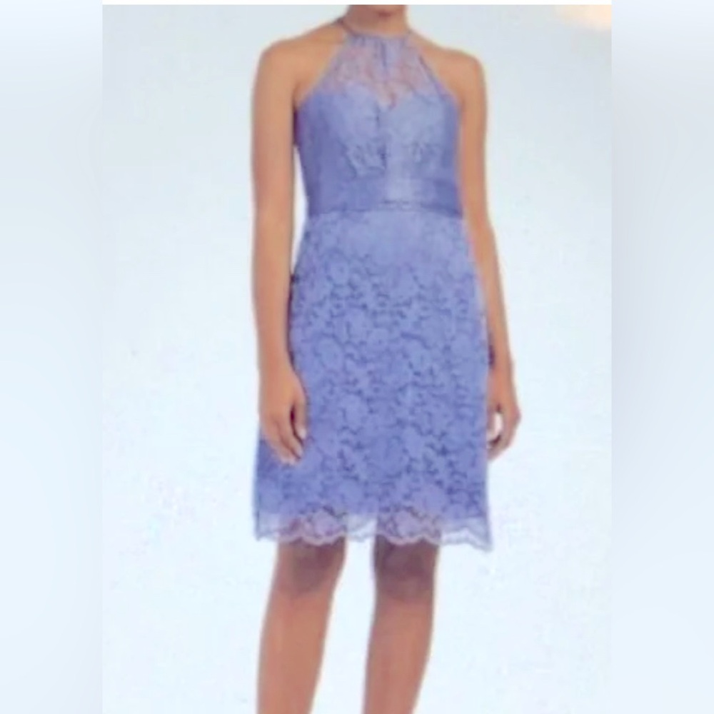 ❤️NWT size 6 gorgeous lace slate AMSALE dress